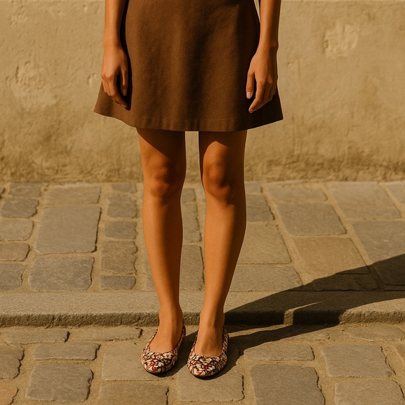 Emilio Pucci Leather Ballet Flats Classic Print - Picture 4 of 15